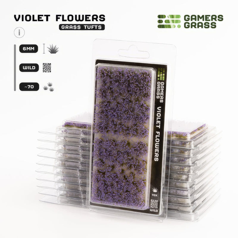 Gamers Grass Gamers Grass: Wild Flowers - Violet Flowers Basing Materials available at Northumbrian Tin Soldier