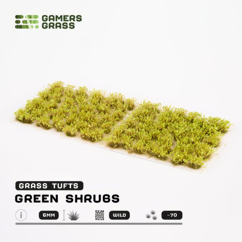 Gamers Grass Gamers Grass: Wild Shrubs - Green Shrubs Basing Materials available at Northumbrian Tin Soldier