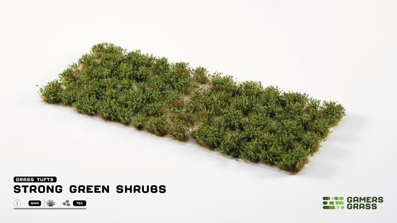 Gamers Grass Gamers Grass - Wild Shrubs - Strong Green Shrubs available at Northumbrian Tin Soldier