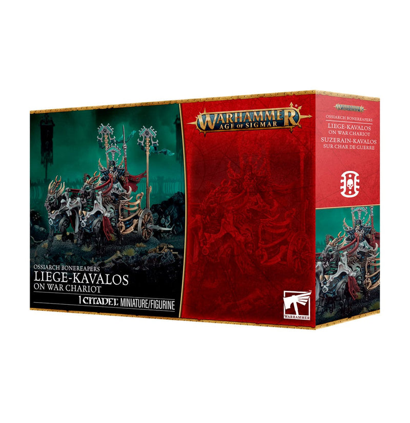 Games Workshop Age Of Sigmar: Ossiarch Bonereapers - Liege-Kavalos On War Chariot available at Northumbrian Tin Soldier