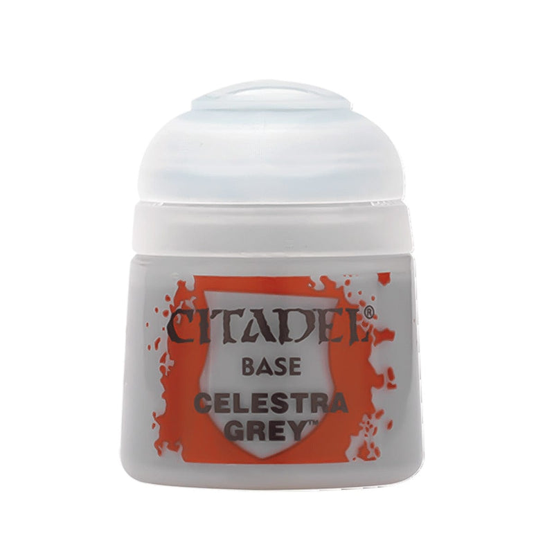 Games Workshop Citadel Colour Base: Celestra Grey available at Northumbrian Tin Soldier