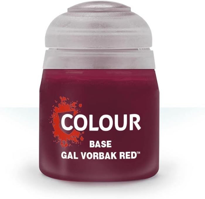 Games Workshop Citadel Colour Base: Gal Vorbak Red available at Northumbrian Tin Soldier