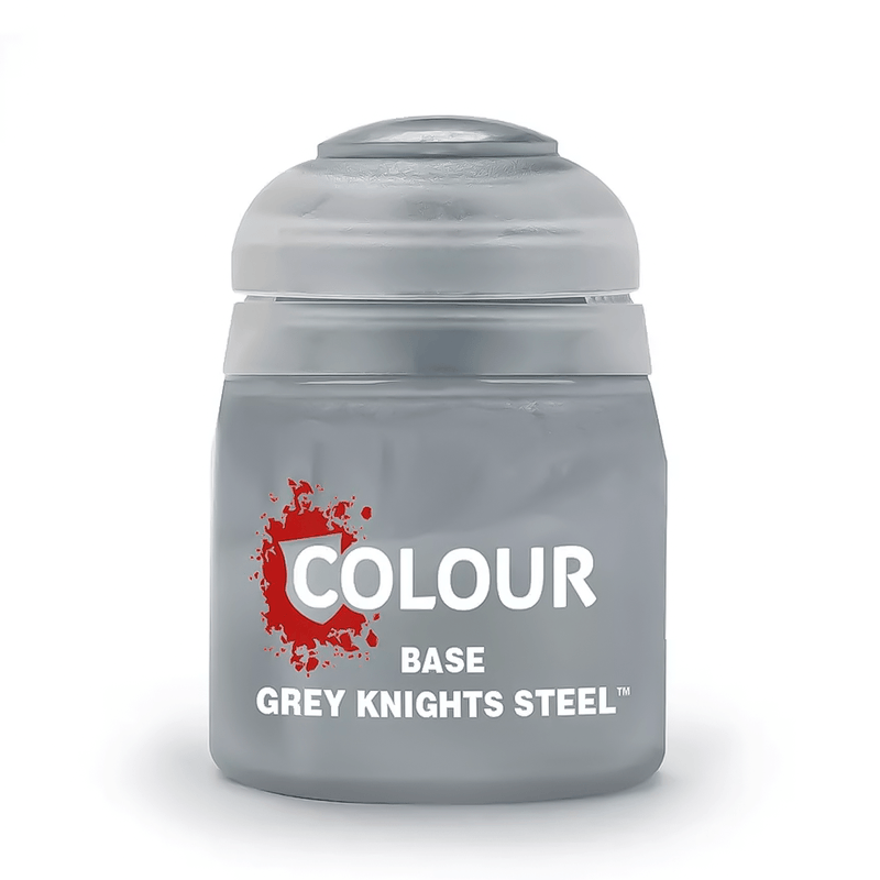 Games Workshop Citadel Colour Base: Grey Knights Steel available at Northumbrian Tin Soldier