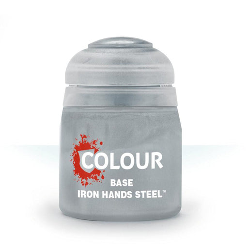 Games Workshop Citadel Colour Base: Iron Hands Steel available at Northumbrian Tin Soldier