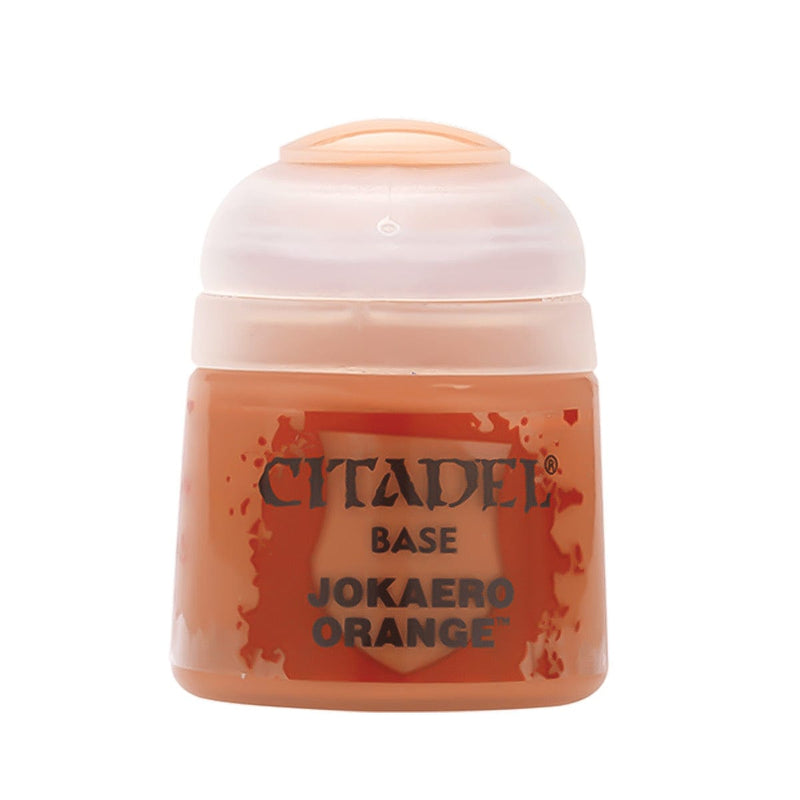 Games Workshop Citadel Colour Base: Jokaero Orange available at Northumbrian Tin Soldier