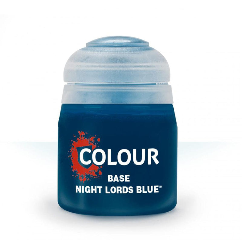 Games Workshop Citadel Colour Base: Night Lords Blue available at Northumbrian Tin Soldier