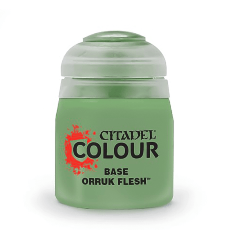 Games Workshop Citadel Colour Base: Orruk Flesh available at Northumbrian Tin Soldier