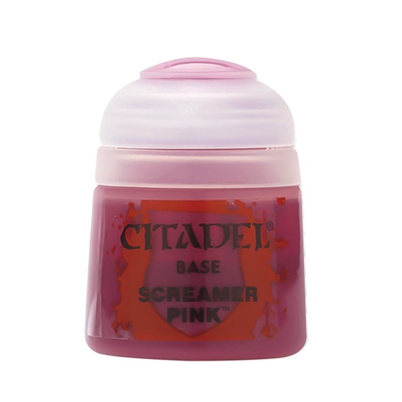 Games Workshop Citadel Colour Base: Screamer Pink available at Northumbrian Tin Soldier