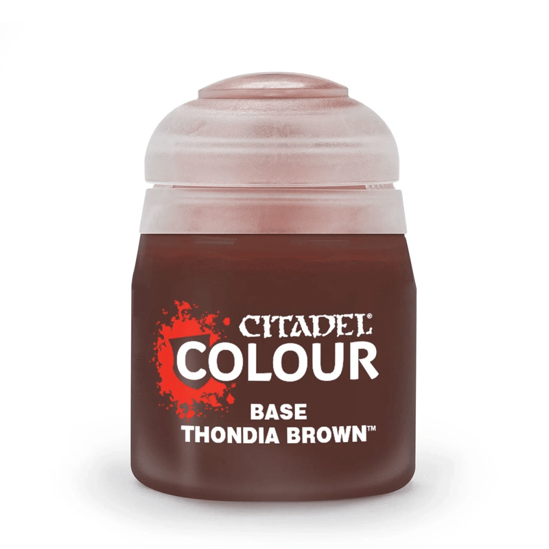 Games Workshop Citadel Colour Base: Thondia Brown available at Northumbrian Tin Soldier