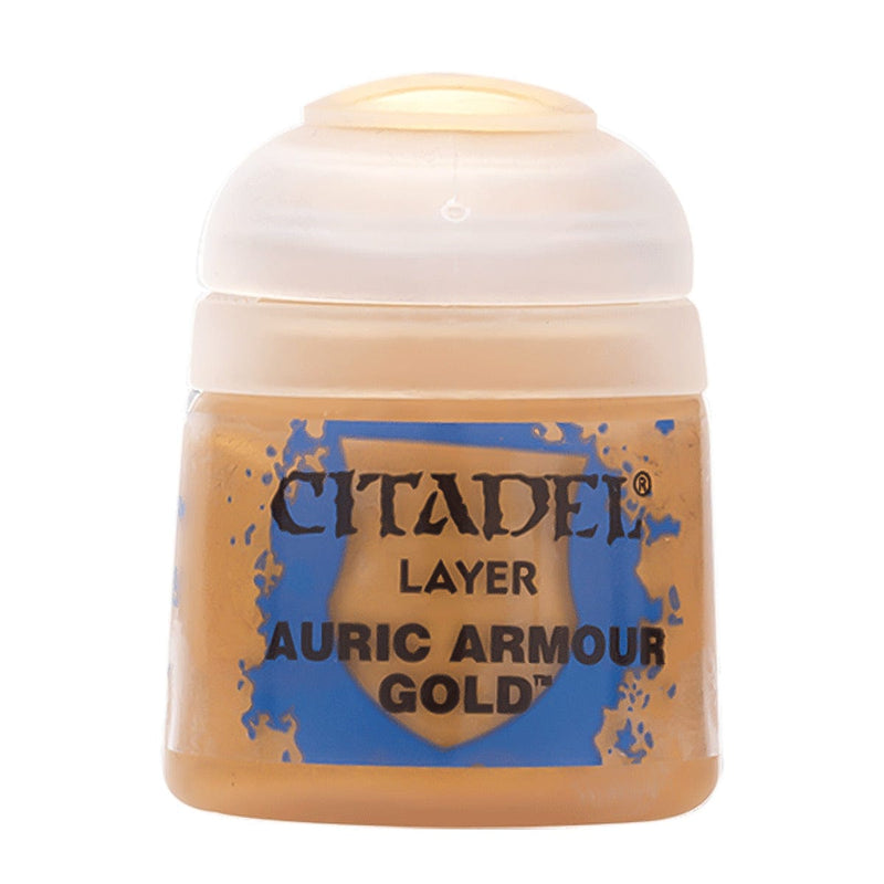 Games Workshop Citadel Colour Layer: Auric Armour Gold available at Northumbrian Tin Soldier