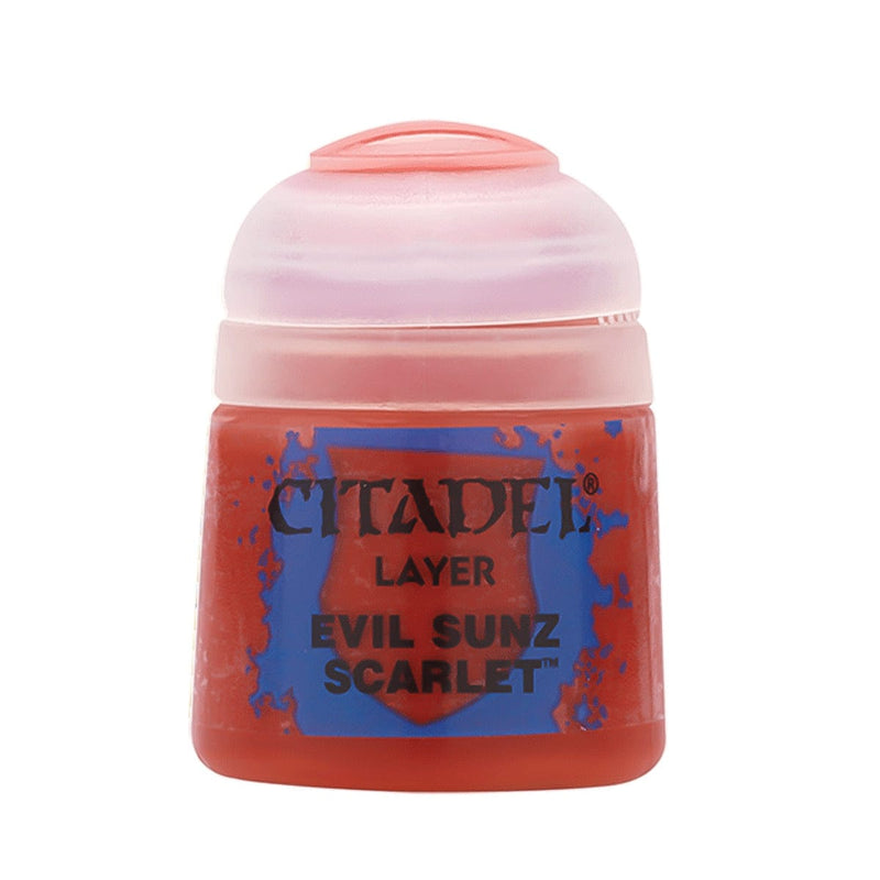 Games Workshop Citadel Colour Layer: Evil Sunz Scarlet available at Northumbrian Tin Soldier