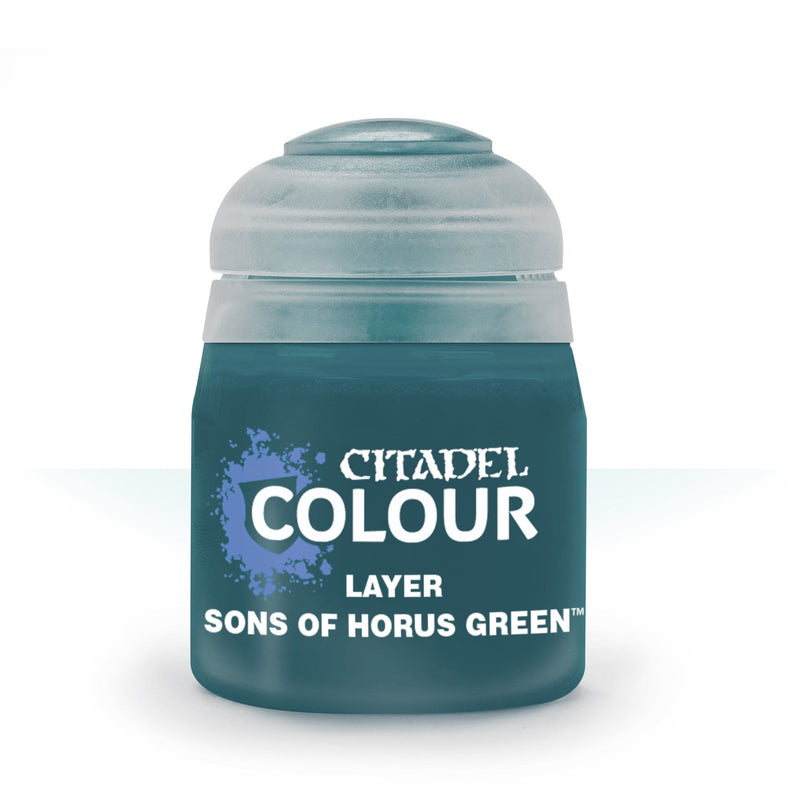 Games Workshop Citadel Colour Layer: Sons Of Horus Green available at Northumbrian Tin Soldier