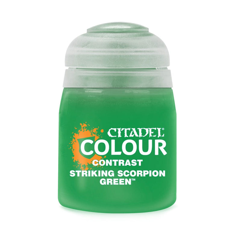 Games Workshop Contrast: Striking Scorpion Green available at Northumbrian Tin Soldier
