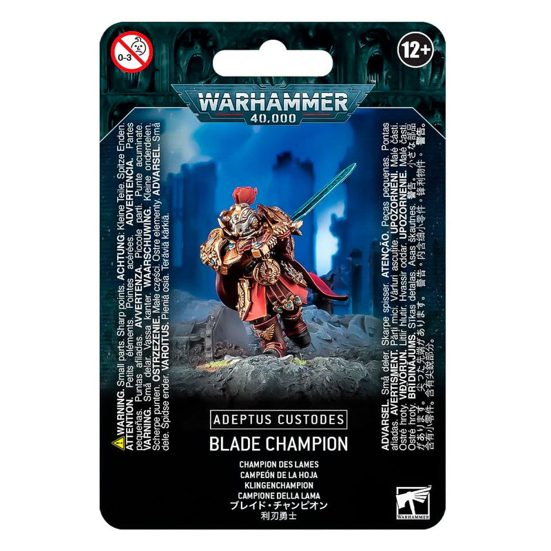 Games Workshop Warhammer 40,000: Adeptus Custodes - Blade Champion available at Northumbrian Tin Soldier