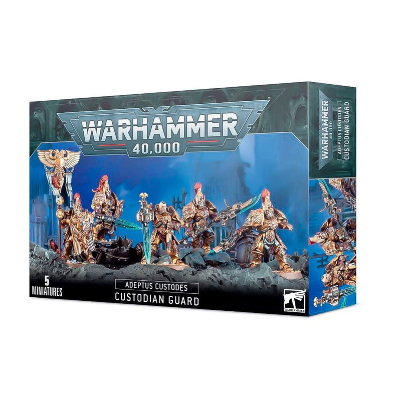Games Workshop Warhammer 40,000: Adeptus Custodes - Custodian Guard Squad available at Northumbrian Tin Soldier