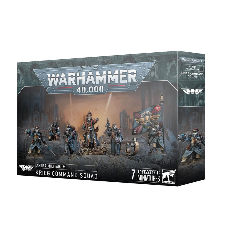 Games Workshop Warhammer 40,000: Astra Militarum - Krieg Command Squad available at Northumbrian Tin Soldier