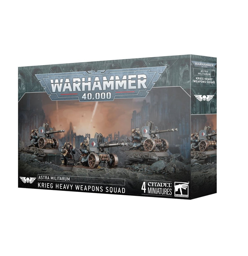 Games Workshop Warhammer 40,000: Astra Militarum - Krieg Heavy Weapons Squad available at Northumbrian Tin Soldier