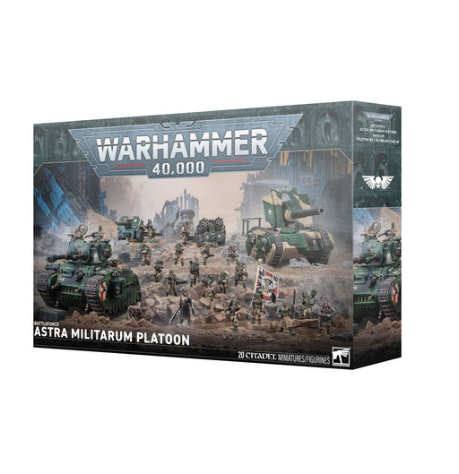 Games Workshop Warhammer 40,000: Battleforce - Astra Militarum Platoon available at Northumbrian Tin Soldier