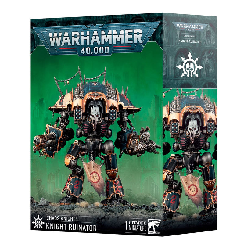 Games Workshop Warhammer 40,000: Chaos Knights - Chaos Knight Ruinator available at Northumbrian Tin Soldier