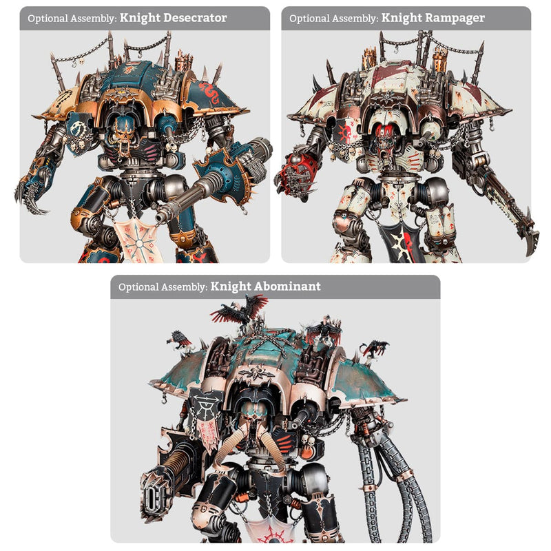 Games Workshop Warhammer 40,000: Chaos Knights - Chaos Knight Ruinator available at Northumbrian Tin Soldier