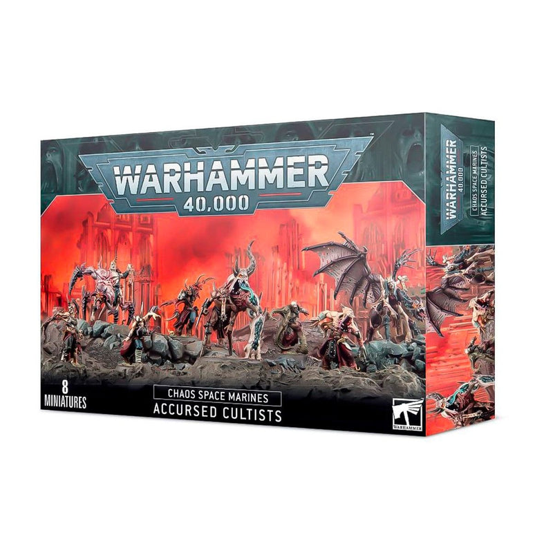 Games Workshop Warhammer 40,000: Chaos Space Marines - Accursed Cultists available at Northumbrian Tin Soldier
