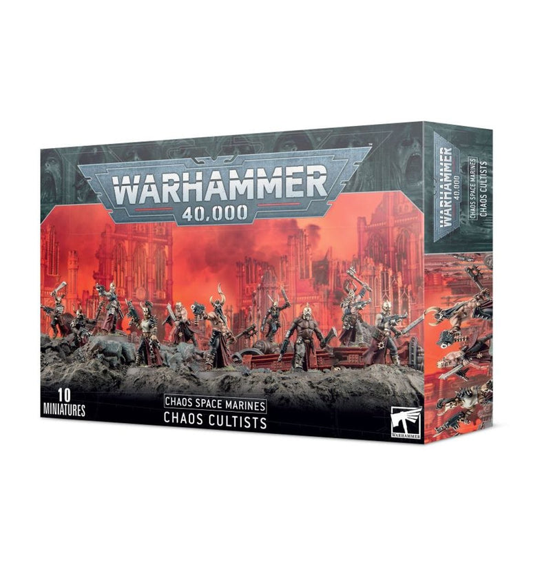 Games Workshop Warhammer 40,000: Chaos Space Marines - Chaos Cultists available at Northumbrian Tin Soldier