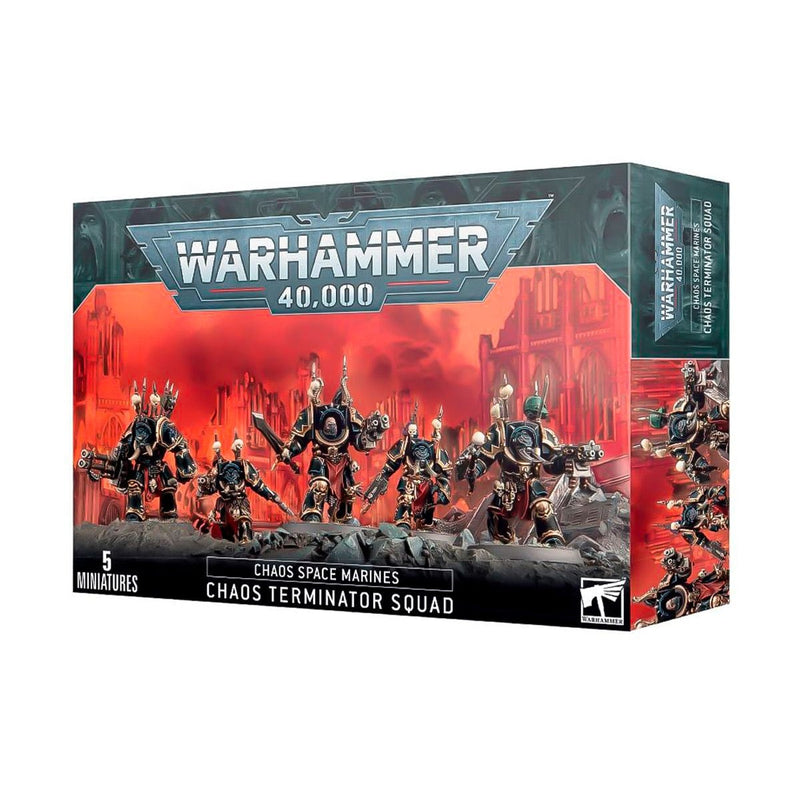 Games Workshop Warhammer 40,000: Chaos Space Marines - Chaos Terminator Squad available at Northumbrian Tin Soldier