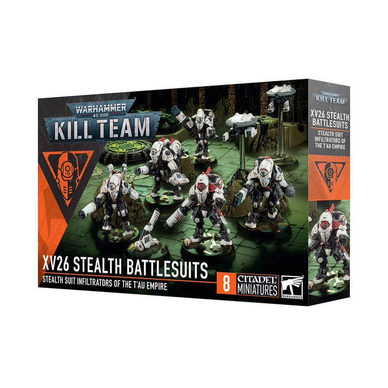 Games Workshop Warhammer 40,000: Kill Team - XV26 Stealth Battlesuits available at Northumbrian Tin Soldier