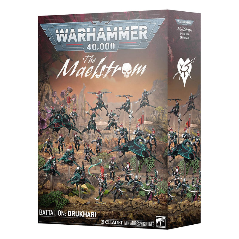 Games Workshop Warhammer 40,000: Maelstrom Battalion - Drukhari available at Northumbrian Tin Soldier
