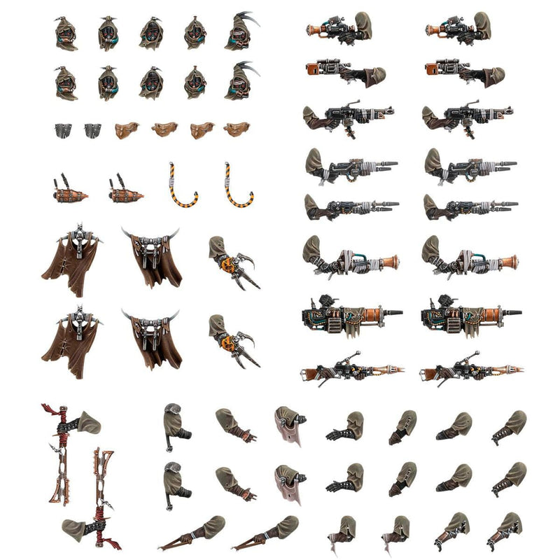 Games Workshop Warhammer 40,000: Necromunda - Ash Waste Nomads Weapons & Upgrades available at Northumbrian Tin Soldier