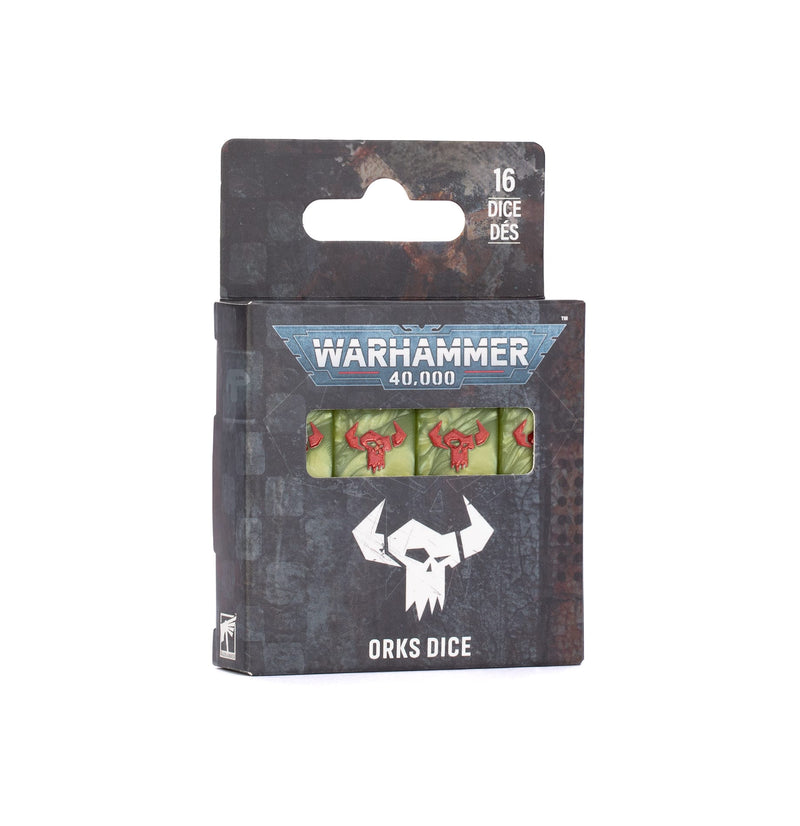 Games Workshop Warhammer 40,000: Orks Dice available at Northumbrian Tin Soldier