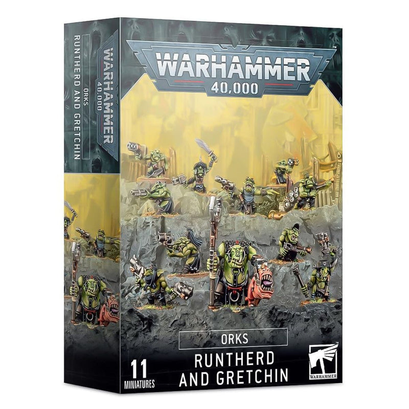 Games Workshop Warhammer 40,000: Orks - Runtherd And Gretchin available at Northumbrian Tin Soldier