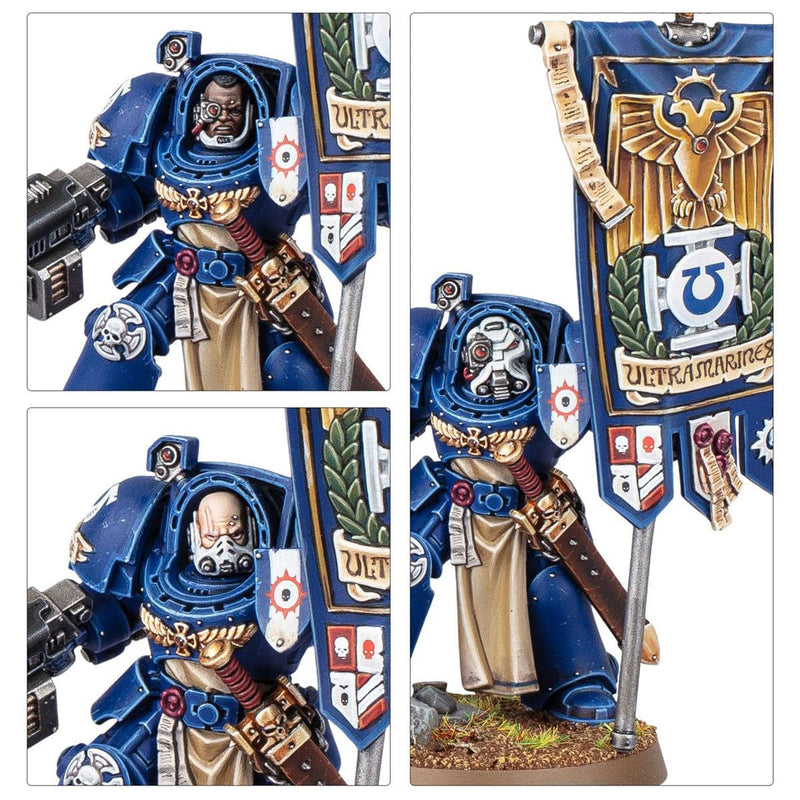 Games Workshop Warhammer 40,000: Space Marines - Ancient in Terminator Armour available at Northumbrian Tin Soldier