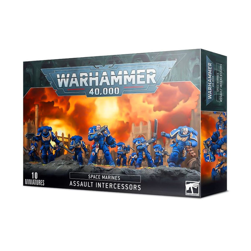 Games Workshop Warhammer 40,000: Space Marines - Assault Intercessors available at Northumbrian Tin Soldier