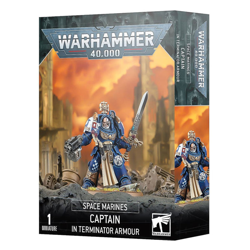 Games Workshop Warhammer 40,000: Space Marines - Captain In Terminator Armour available at Northumbrian Tin Soldier