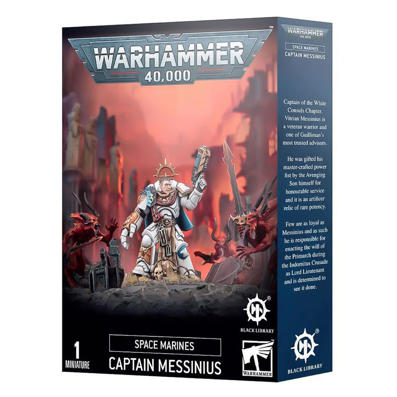 Games Workshop Warhammer 40,000: Space Marines - Captain Messinius available at Northumbrian Tin Soldier