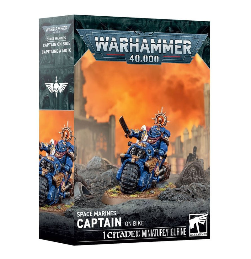 Games Workshop Warhammer 40,000: Space Marines: Captain On Bike available at Northumbrian Tin Soldier
