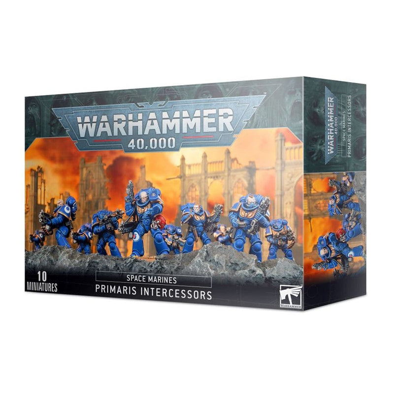 Games Workshop Warhammer 40,000: Space Marines - Primaris Intercessors available at Northumbrian Tin Soldier