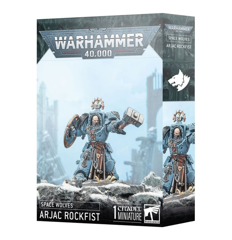 Games Workshop Warhammer 40,000: Space Wolves - Arjac Rockfist available at Northumbrian Tin Soldier