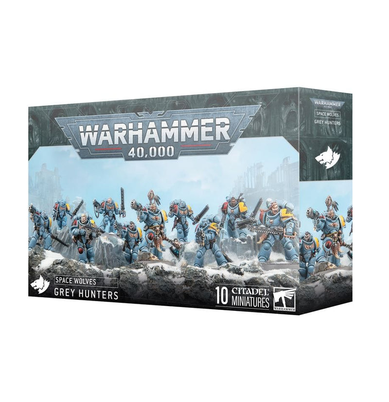 Games Workshop Warhammer 40,000: Space Wolves - Grey Hunters available at Northumbrian Tin Soldier