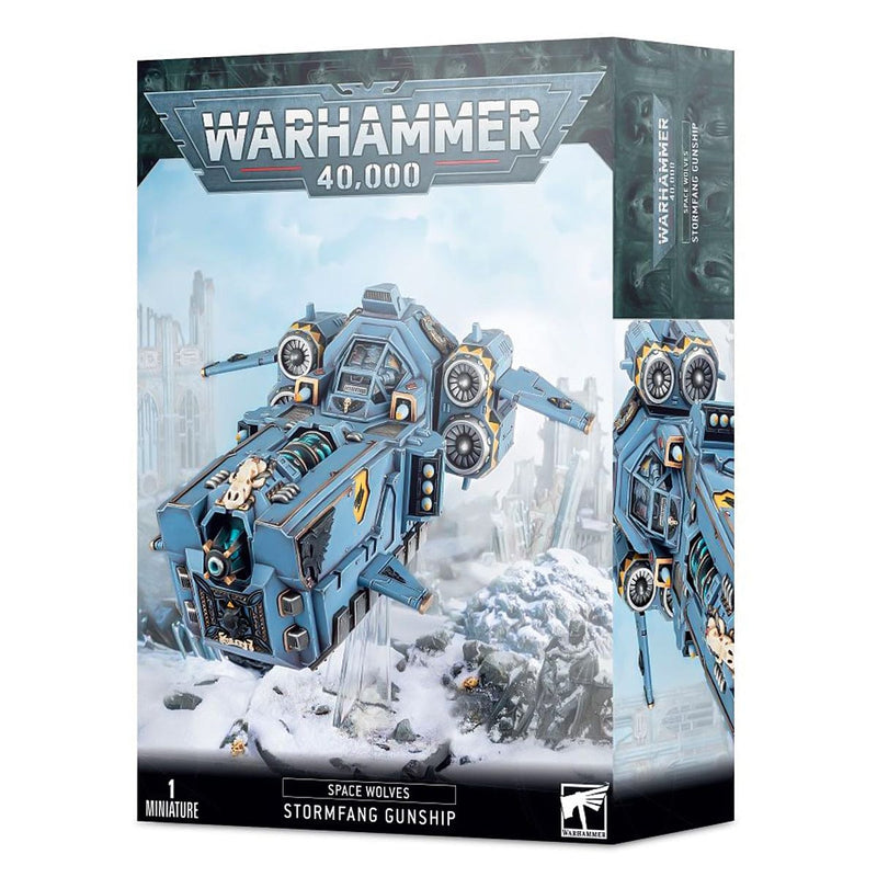 Games Workshop Warhammer 40,000: Space Wolves Stormfang Gunship available at Northumbrian Tin Soldier