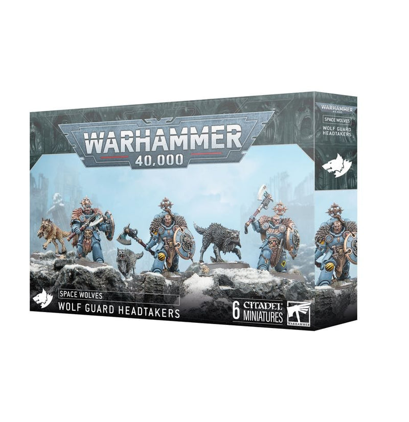 Games Workshop Warhammer 40,000: Space Wolves -Wolf Guard Headtakers available at Northumbrian Tin Soldier
