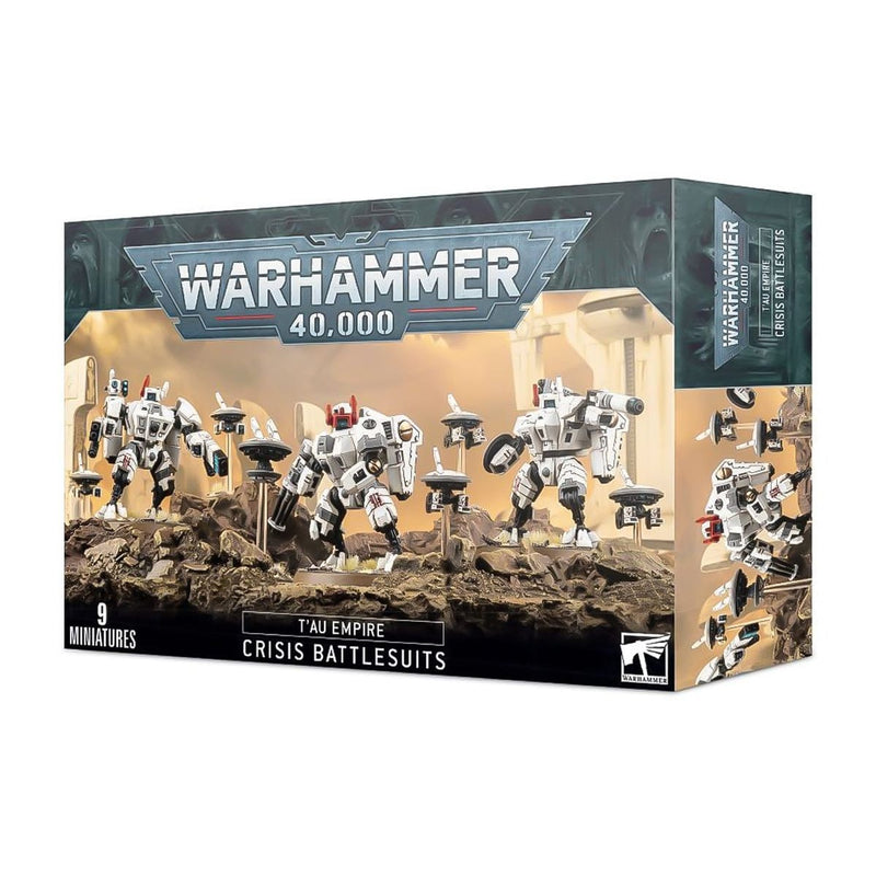 Games Workshop Warhammer 40,000: Tau Empire - Xv8 Crisis Battlesuits available at Northumbrian Tin Soldier