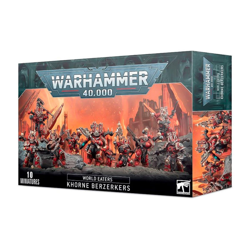 Games Workshop Warhammer 40,000: World Eaters - Khorne Berzerkers available at Northumbrian Tin Soldier