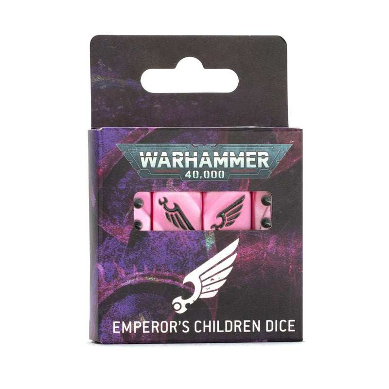 Games Workshop Warhammer 40000: Emperor's Children - Dice available at Northumbrian Tin Soldier