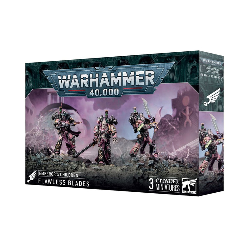 Games Workshop Warhammer 40000: Emperor's Children - Flawless Blades available at Northumbrian Tin Soldier