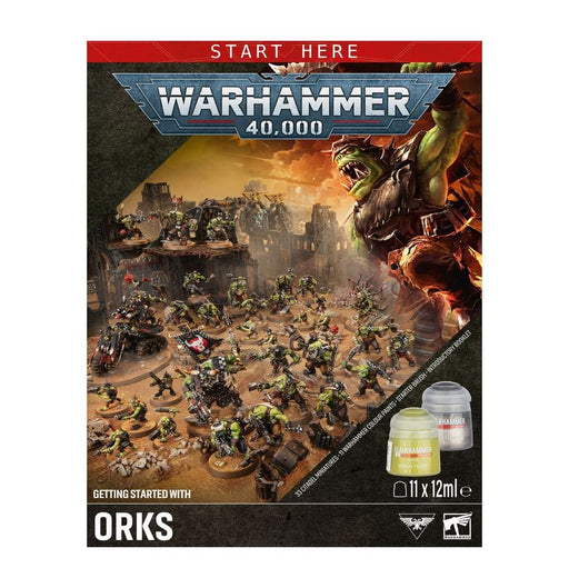 Games Workshop Warhammer 40000: Getting Started With Orks available at Northumbrian Tin Soldier