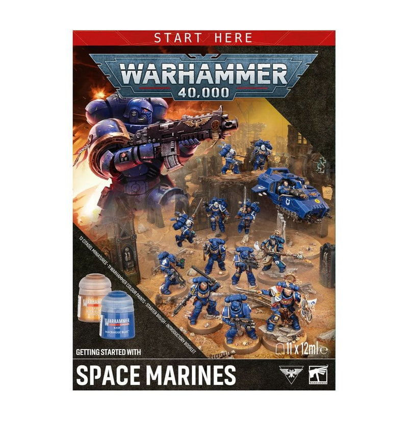 Games Workshop Warhammer 40000: Getting Started With Space Marines available at Northumbrian Tin Soldier
