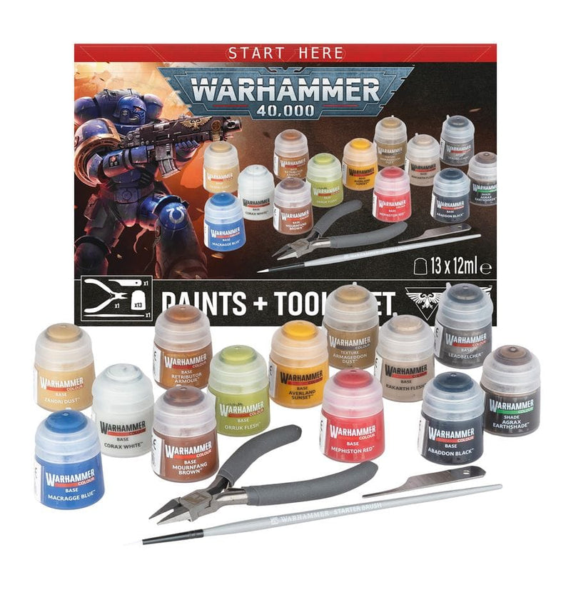 Games Workshop Warhammer 40000: Paints + Tools 2026 available at Northumbrian Tin Soldier