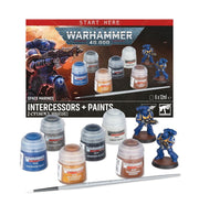 Games Workshop Warhammer 40000: Space Marine  Intercessors + Paints available at Northumbrian Tin Soldier